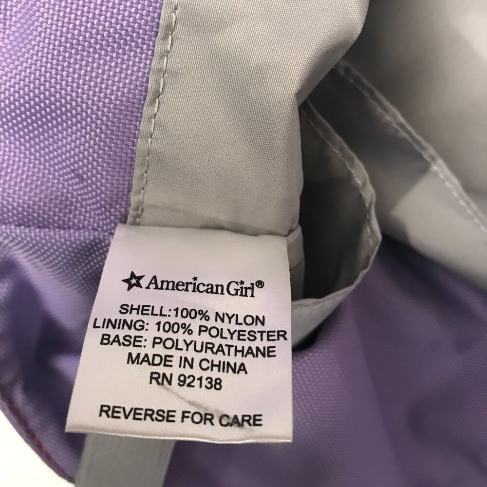 American Girl dolls Large Tote Bag Purple White Stars for Doll's and Clothes - Picture 9 of 13